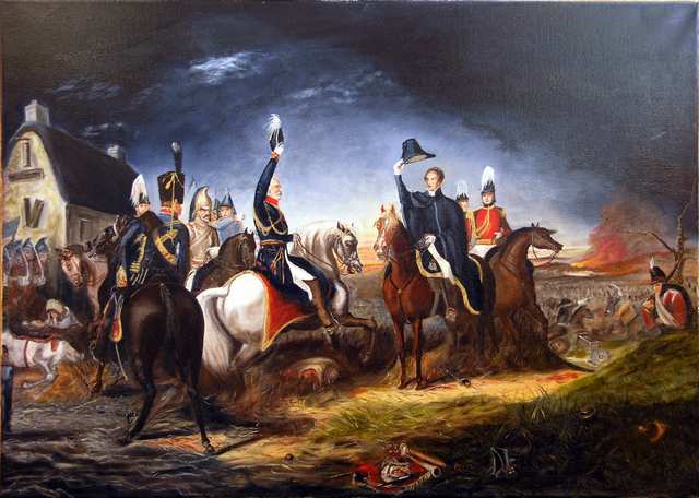 Blucher saluting Wellington